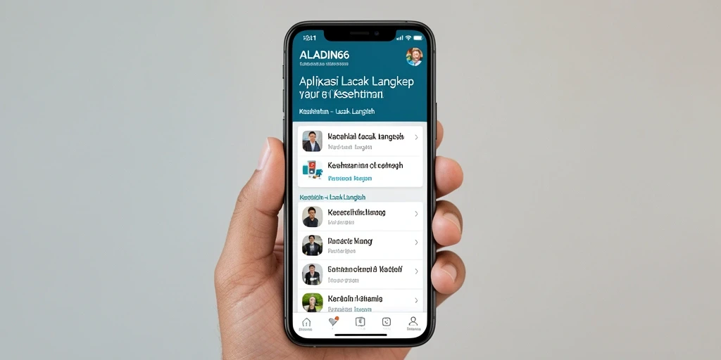Tangkapan layar antarmuka ALADIN66 dengan fitur Lacak Langkah yang jelas.