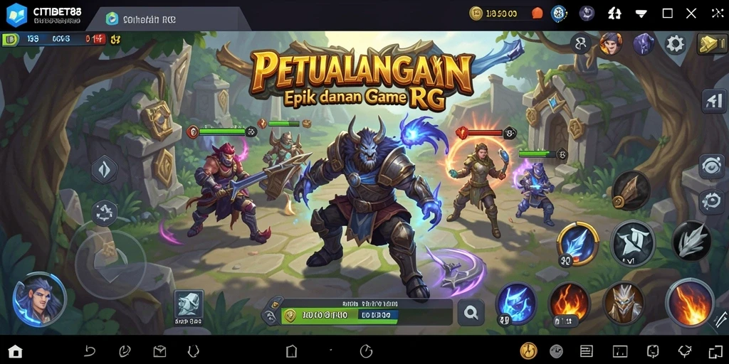 Tampilan antarmuka permainan RPG CITIBET88 yang interaktif dan menarik.