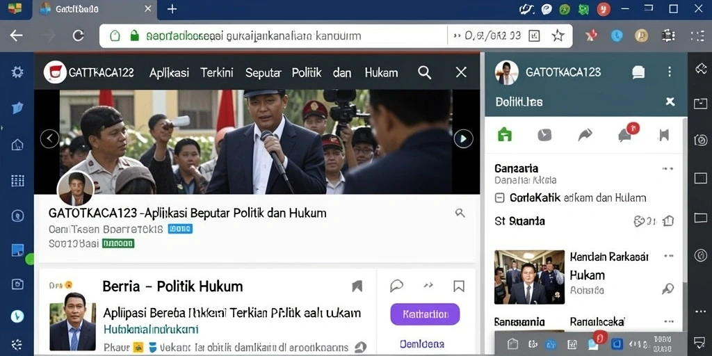 Tampilan antarmuka aplikasi GATOTKACA123 yang informatif dan menarik.