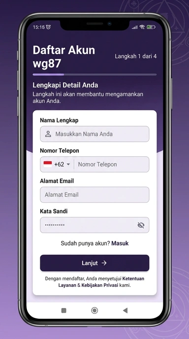 Cara Mudah Buat Akun Baru di wg87