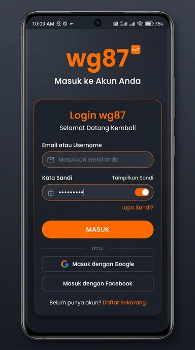 Masuk ke Akun wg87 Anda dengan Mudah
